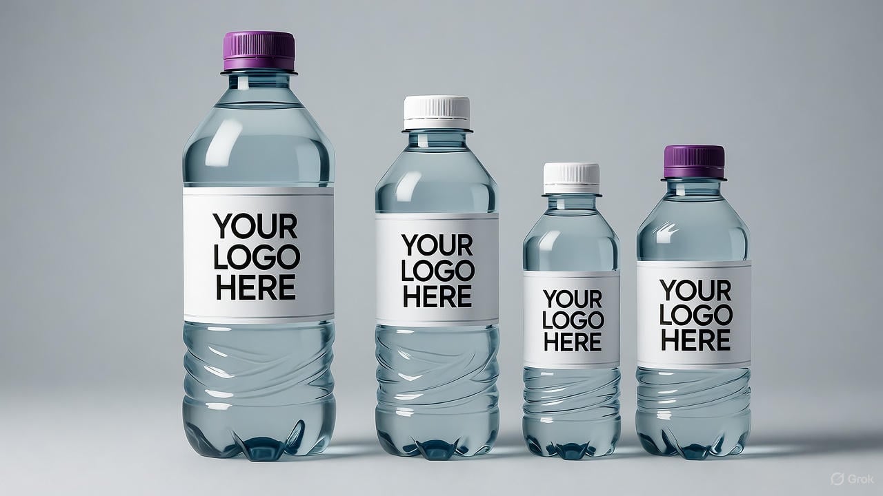 Premium packaged drinking water bottles from India